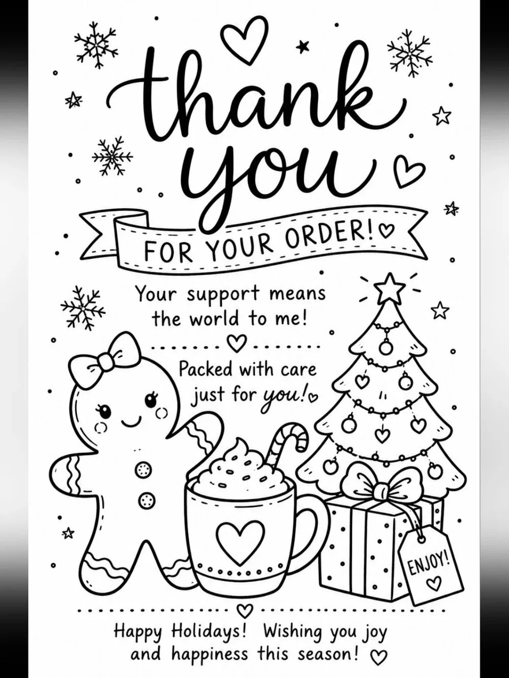 (100) 10x13 POLYS & (100) 4x6 CUSTOM THANK YOU LABELS